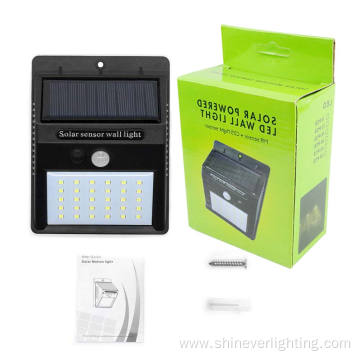 LED PIR Sensor Solar Energy Saving Wall Light